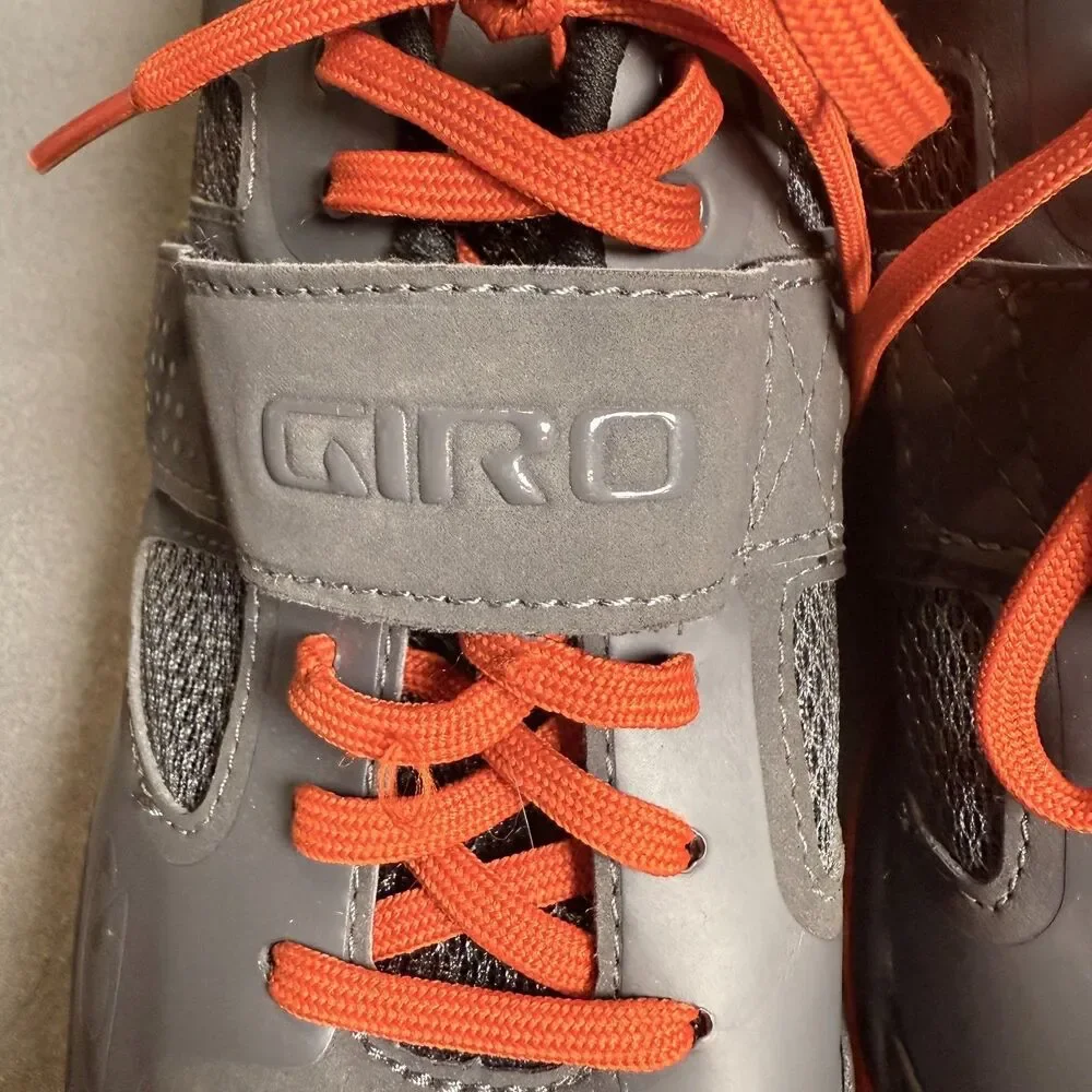 Giro Grynd SPD Cycling Shoes Mens 7.5 with Cleats MTB Spin Indoor Shimano Orange